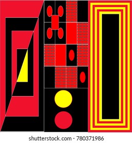 Trendy geometric elements memphis colorful and glowing design. Retro 90’s style texture, pattern and elements. Modern abstract background design and cover template