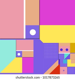 Los elementos geométricos de moda hacen hincapié en el diseño de las tarjetas de felicitación. Textura, patrón y elementos de estilo retro. Diseño abstracto moderno de carteles y plantillas de portada