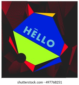 Trendy geometric elements memphis greeting cards design. Retro style texture, pattern and elements. Modern abstract design poster and cover template
