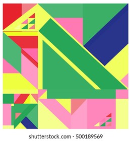 Trendy geometric elements memphis greeting cards design. Retro style texture, pattern and elements. Modern abstract design poster and cover template
