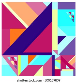Trendy geometric elements memphis greeting cards design. Retro style texture, pattern and elements. Modern abstract design poster and cover template
