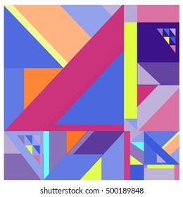 Trendy geometric elements memphis greeting cards design. Retro style texture, pattern and elements. Modern abstract design poster and cover template