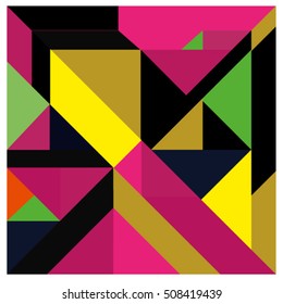 Trendy geometric elements memphis greeting cards design. Retro style texture, pattern and elements. Modern abstract design poster and cover template