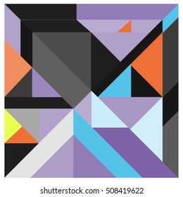 Trendy geometric elements memphis greeting cards design. Retro style texture, pattern and elements. Modern abstract design poster and cover template