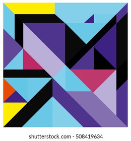 Trendy geometric elements memphis greeting cards design. Retro style texture, pattern and elements. Modern abstract design poster and cover template