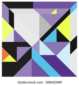 Trendy geometric elements memphis greeting cards design. Retro style texture, pattern and elements. Modern abstract design poster and cover template