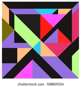 Trendy geometric elements memphis greeting cards design. Retro style texture, pattern and elements. Modern abstract design poster and cover template

