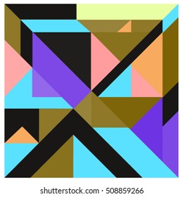 Trendy geometric elements memphis greeting cards design. Retro style texture, pattern and elements. Modern abstract design poster and cover template

