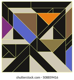 Trendy geometric elements memphis greeting cards design. Retro style texture, pattern and elements. Modern abstract design poster and cover template

