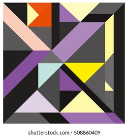 Trendy geometric elements memphis greeting cards design. Retro style texture, pattern and elements. Modern abstract design poster and cover template