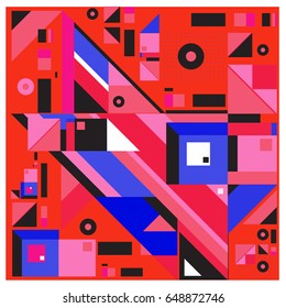 Trendy geometric elements memphis greeting cards design. Retro style texture, pattern and elements. Modern abstract design poster and cover template
