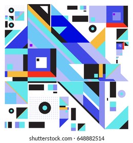Trendy geometric elements memphis greeting cards design. Retro style texture, pattern and elements. Modern abstract design poster and cover template