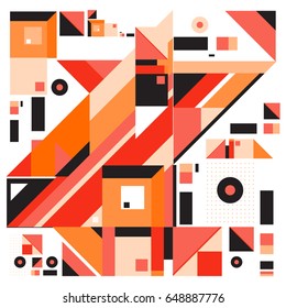 Trendy geometric elements memphis greeting cards design. Retro style texture, pattern and elements. Modern abstract design poster and cover template