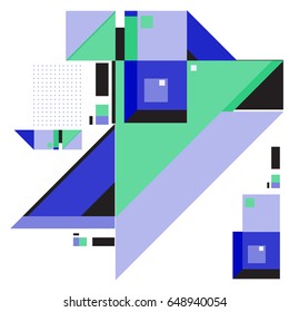 Trendy geometric elements memphis greeting cards design. Retro style texture, pattern and elements. Modern abstract design poster and cover template