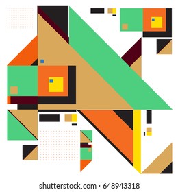 Trendy geometric elements memphis greeting cards design. Retro style texture, pattern and elements. Modern abstract design poster and cover template