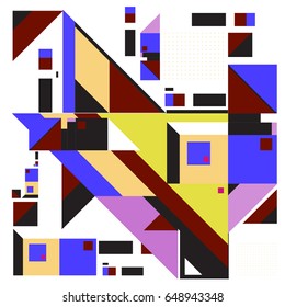 Trendy geometric elements memphis greeting cards design. Retro style texture, pattern and elements. Modern abstract design poster and cover template