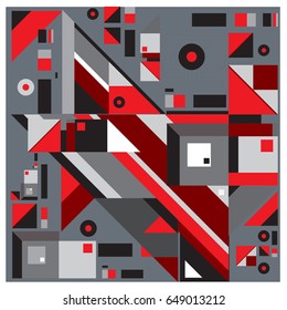 Trendy geometric elements memphis greeting cards design. Retro style texture, pattern and elements. Modern abstract design poster and cover template