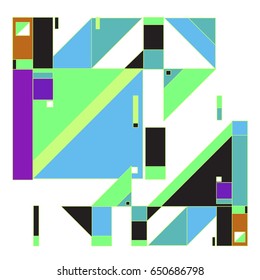 Trendy geometric elements memphis greeting cards design. Retro style texture, pattern and elements. Modern abstract design poster and cover template