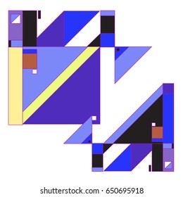 Trendy geometric elements memphis greeting cards design. Retro style texture, pattern and elements. Modern abstract design poster and cover template