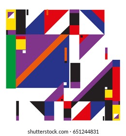 Trendy geometric elements memphis greeting cards design. Retro style texture, pattern and elements. Modern abstract design poster and cover template