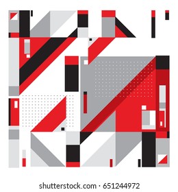 Trendy geometric elements memphis greeting cards design. Retro style texture, pattern and elements. Modern abstract design poster and cover template