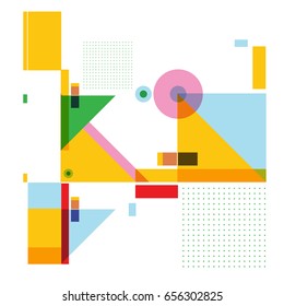 Trendy geometric elements memphis greeting cards design. Retro style texture, pattern and elements. Modern abstract design poster and cover template