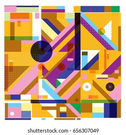 Trendy geometric elements memphis greeting cards design. Retro style texture, pattern and elements. Modern abstract design poster and cover template