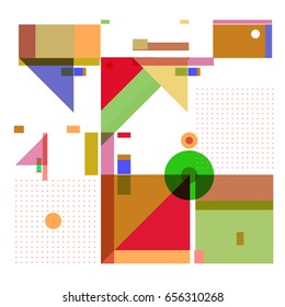 Trendy geometric elements memphis greeting cards design. Retro style texture, pattern and elements. Modern abstract design poster and cover template
