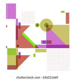 Trendy geometric elements memphis greeting cards design. Retro style texture, pattern and elements. Modern abstract design poster and cover template