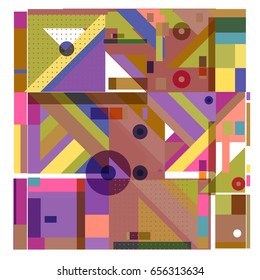Trendy geometric elements memphis greeting cards design. Retro style texture, pattern and elements. Modern abstract design poster and cover template