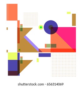 Trendy geometric elements memphis greeting cards design. Retro style texture, pattern and elements. Modern abstract design poster and cover template