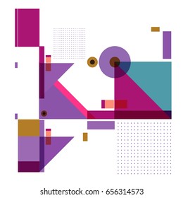 Trendy geometric elements memphis greeting cards design. Retro style texture, pattern and elements. Modern abstract design poster and cover template