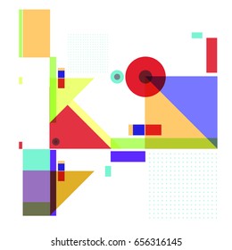 Trendy geometric elements memphis greeting cards design. Retro style texture, pattern and elements. Modern abstract design poster and cover template
