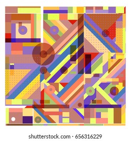 Trendy geometric elements memphis greeting cards design. Retro style texture, pattern and elements. Modern abstract design poster and cover template