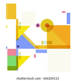 Trendy geometric elements memphis greeting cards design. Retro style texture, pattern and elements. Modern abstract design poster and cover template