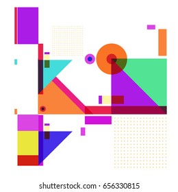 Trendy geometric elements memphis greeting cards design. Retro style texture, pattern and elements. Modern abstract design poster and cover template