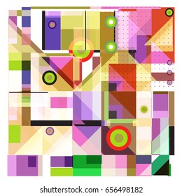 Trendy geometric elements memphis greeting cards design. Retro style texture, pattern and elements. Modern abstract design poster and cover template