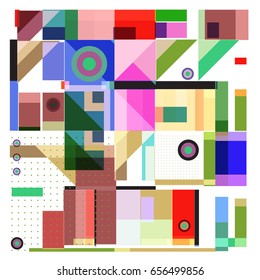 Trendy geometric elements memphis greeting cards design. Retro style texture, pattern and elements. Modern abstract design poster and cover template