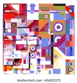 Trendy geometric elements memphis greeting cards design. Retro style texture, pattern and elements. Modern abstract design poster and cover template