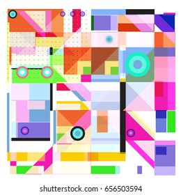 Trendy geometric elements memphis greeting cards design. Retro style texture, pattern and elements. Modern abstract design poster and cover template
