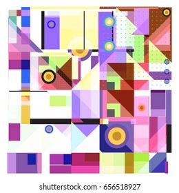Trendy geometric elements memphis greeting cards design. Retro style texture, pattern and elements. Modern abstract design poster and cover template