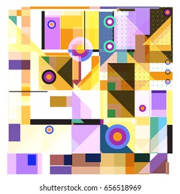 Trendy geometric elements memphis greeting cards design. Retro style texture, pattern and elements. Modern abstract design poster and cover template