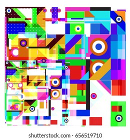 Trendy geometric elements memphis greeting cards design. Retro style texture, pattern and elements. Modern abstract design poster and cover template