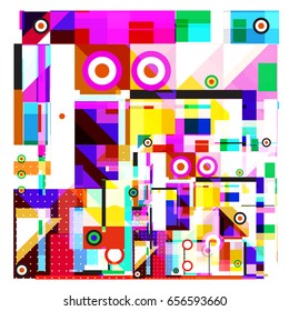 Trendy geometric elements memphis greeting cards design. Retro style texture, pattern and elements. Modern abstract design poster and cover template
