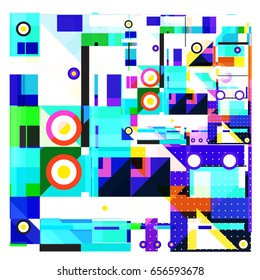 Trendy geometric elements memphis greeting cards design. Retro style texture, pattern and elements. Modern abstract design poster and cover template