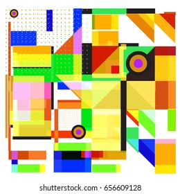 Trendy geometric elements memphis greeting cards design. Retro style texture, pattern and elements. Modern abstract design poster and cover template