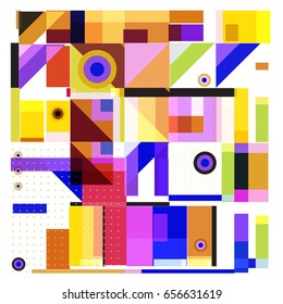 Trendy geometric elements memphis greeting cards design. Retro style texture, pattern and elements. Modern abstract design poster and cover template
