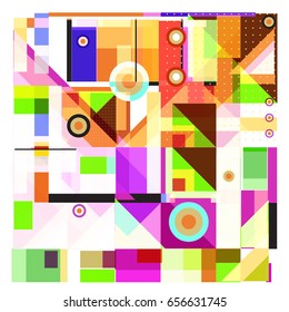 Trendy geometric elements memphis greeting cards design. Retro style texture, pattern and elements. Modern abstract design poster and cover template