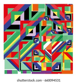 Trendy geometric elements memphis greeting cards design. Retro style texture, pattern and elements. Modern abstract design poster and cover template