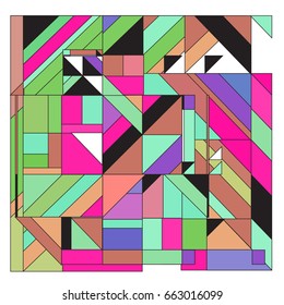 Trendy geometric elements memphis greeting cards design. Retro style texture, pattern and elements. Modern abstract design poster and cover template